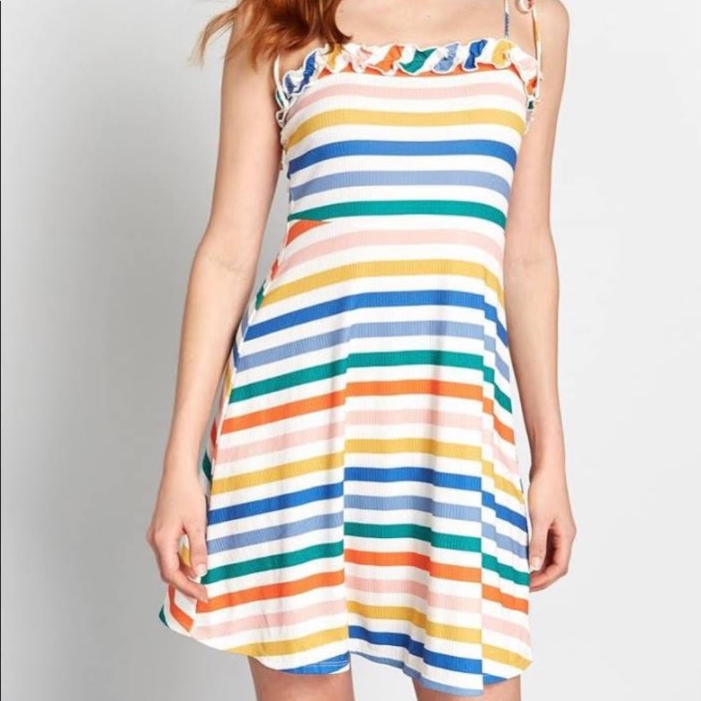 Rainbow Stripe dress from Modcloth